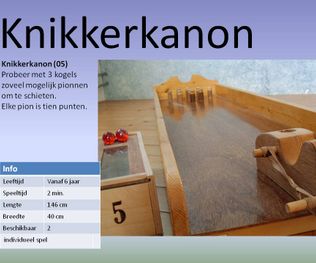 Oud Hollandse spellen - Knikkerkanon