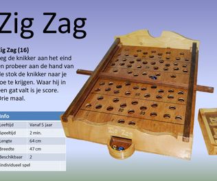 Oud Hollandse spellen - Zig zag