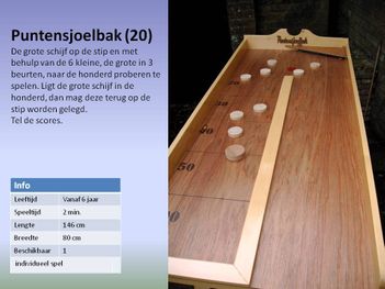 Oud Hollandse spellen - Puntensjoelbak