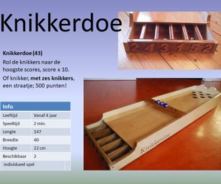 Oud Hollandse spellen - Knikkerdoe