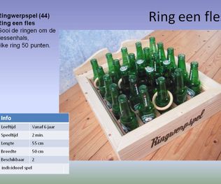 Oud Hollandse spellen - Ring een fles